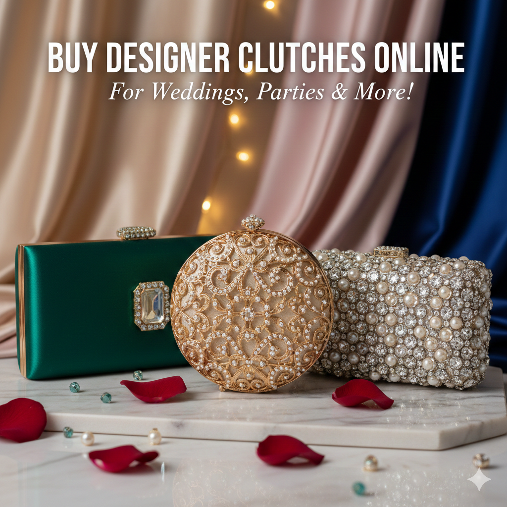 Buy Designer Clutches Online for Weddings, Parties & More!